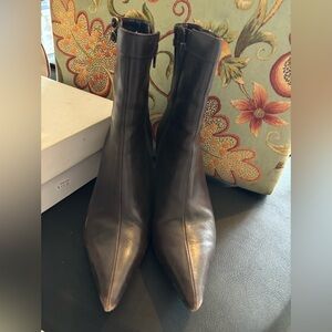 Ann Taylor Deep Brown Heeled Boots